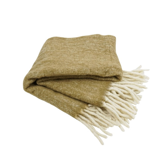 Decke Mohair Beige Sand